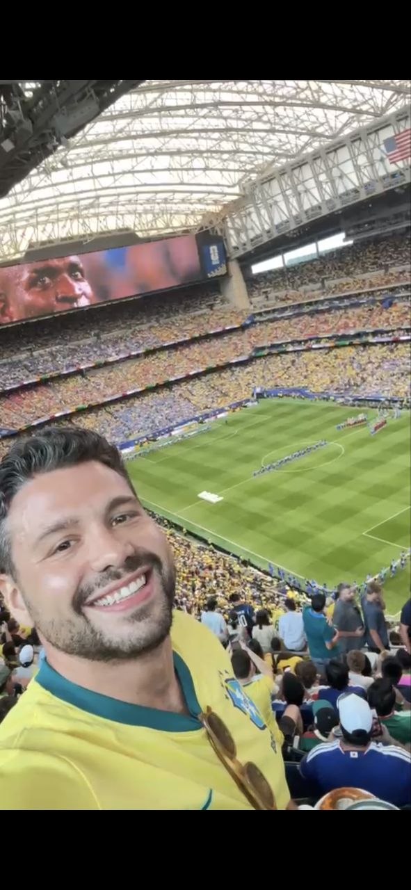 Selfie do Zanotti no estádio